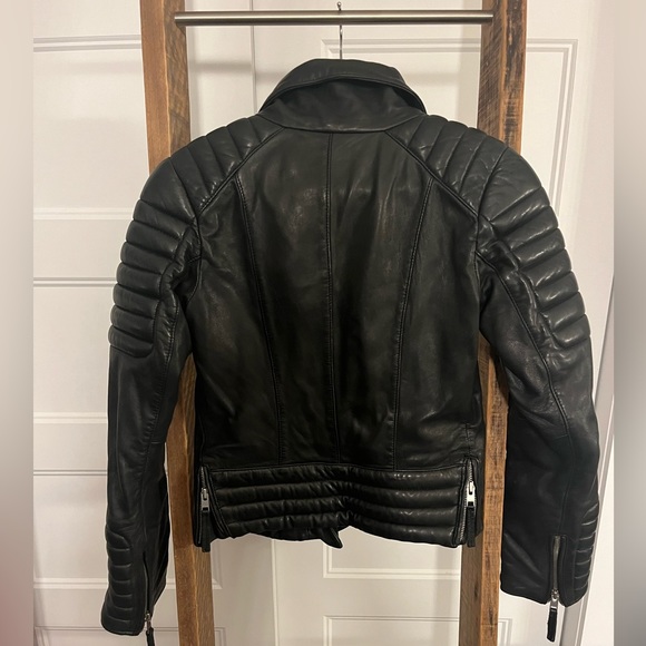 All saints Leather jacket xs/0 - Picture 3 of 10